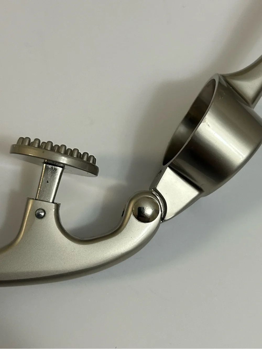 Zulay Stainless Steel Garlic Press - Satin Nickel Finish